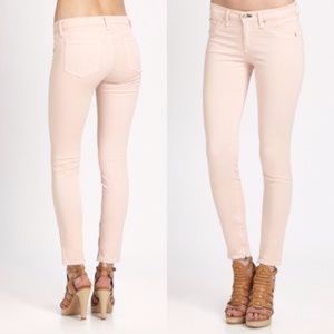Rag & Bone Pink Zipper Capri Ankle Pants